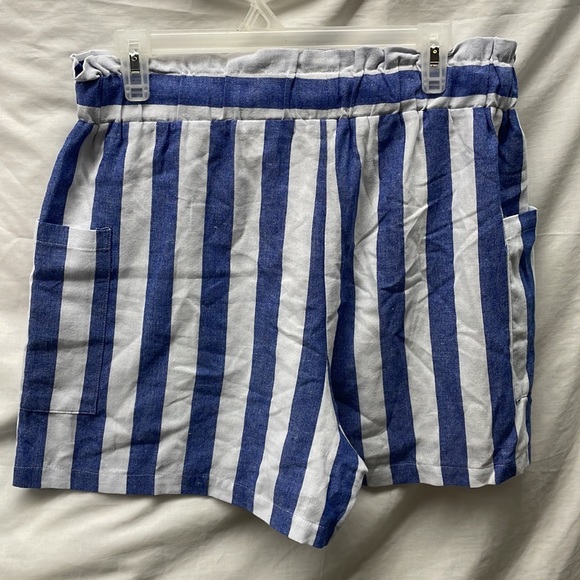 Cotton Bleu 2 pocket lined drawstring shorts ladies sz L 3/21/4 - Picture 5 of 6